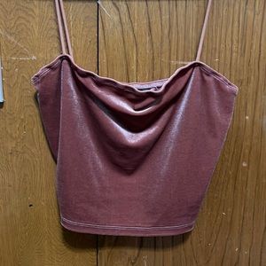 pink velvet tank